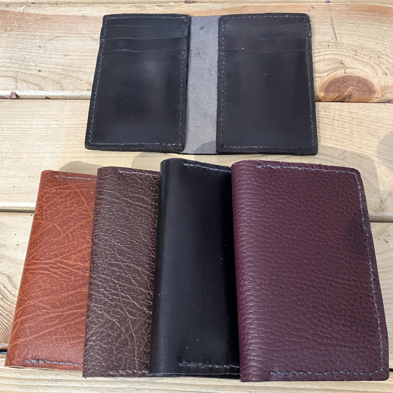 A collection of 6-card wallets.